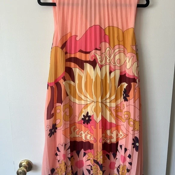 Scotch &soda Colorful bow Pleated Dress size 36 - Picture 2 of 5